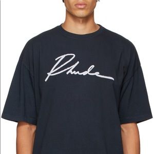 RHUDE Black Script T-shirt - M New